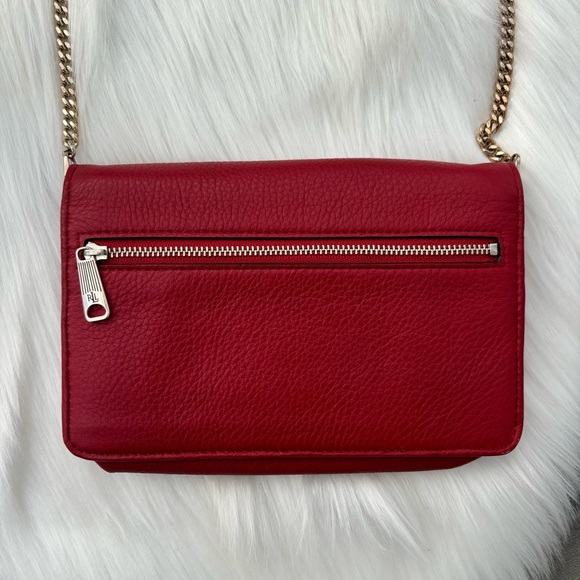 Ralph Lauren Red Crossbody Purse - Picture 3 of 5